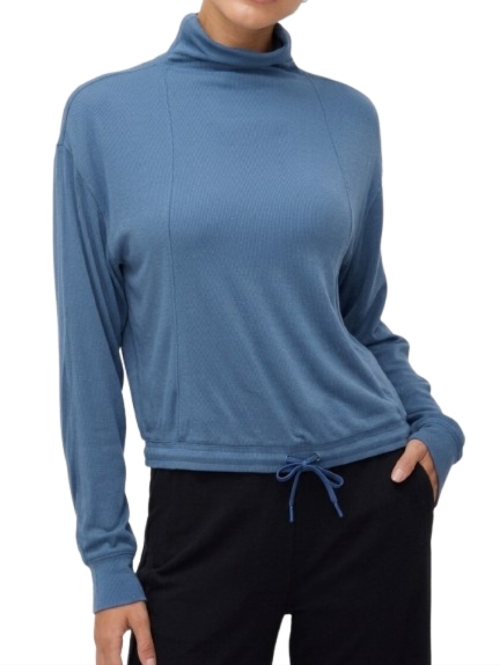 KIT AND ACE Cropped Funnel Neck Pullover